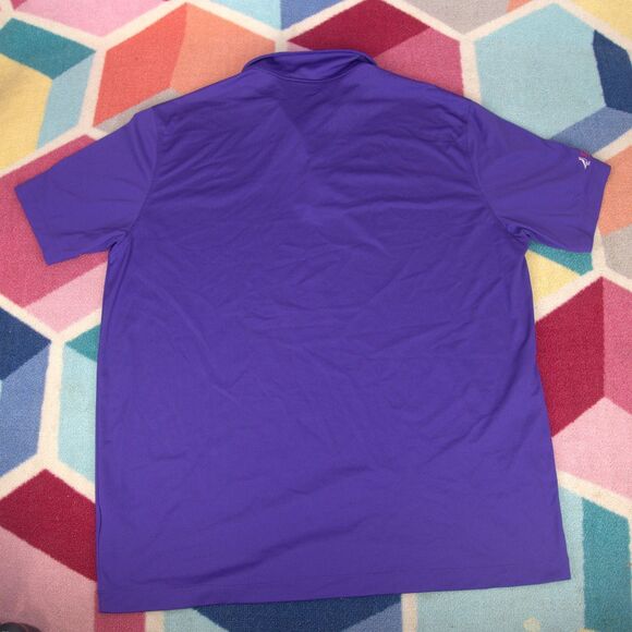 Nike Polo Shirt Mens XLarge Purple Short Sleeve Golf Dri Fit - Picture 4 of 6